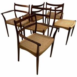 Danish Rosewood Dining Chairs by Soren Lodefoged for Mobler 1960s, Set of 6