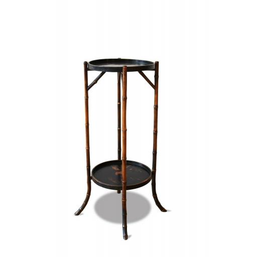 Vintage Chinese Bamboo Two Tier Occasional Table - SOLD