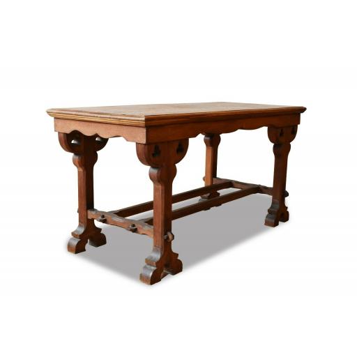 Arts and Crafts Church Table Oak Refectory