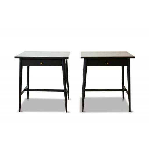 1950s Pair of Black Side Tables for Planner Group designed by Paul - SOLD