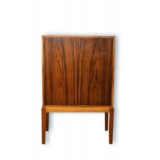 1960s Rosewood and Walnut Record Cabinet - SOLD