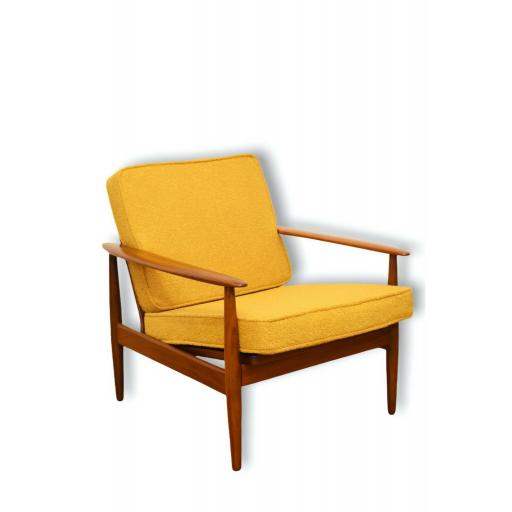1950s Grete Jalk Model 'FD-118' Teakwood Lounge Chair for France and Son - SOLD