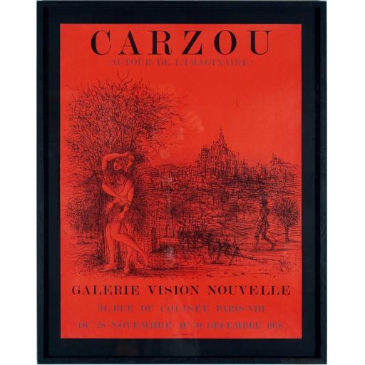 1978 Rare Original Poster for "Galerie Vision Nouvelle" by Carzou
