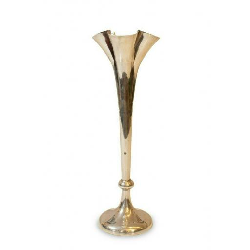 Antique Solid Silver Single Stem Vase