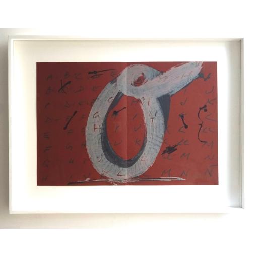 1972 Lithograph '(0)' by Antoni Tapies