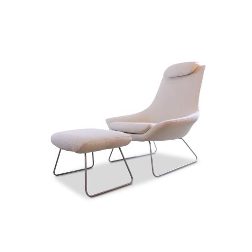 Flow Armchair and Footstool by Tom Lloyd and Luke Pearson for Walter Knoll -SOLD