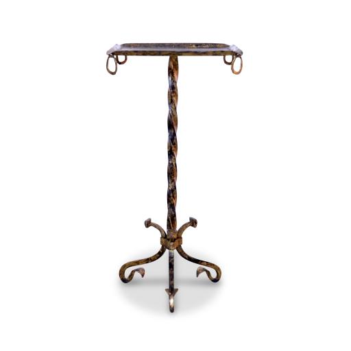 Small Gilded Iron Spanish Martini Table, 1950s - SOLD