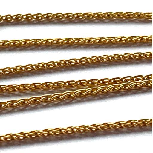 18ct 750 Gold 19.8" Chain - open weave