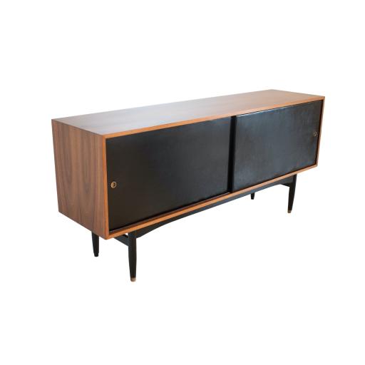1950's Rosewood & Leather Sideboard by Robin Day for Hille