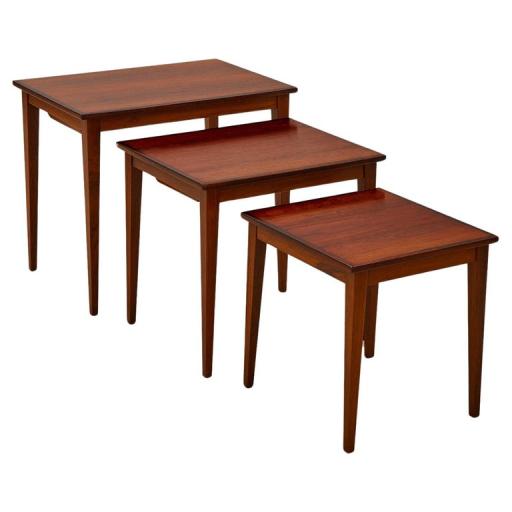 Nesting Tables in Rosewood. Made in Denmark 1960's