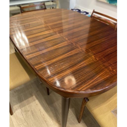Mid-century vintage rosewood extendable dining table by john & sylvia reid for stag