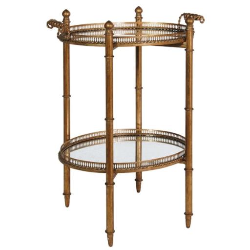 Antique Gilt Mirrored Drinks Stand