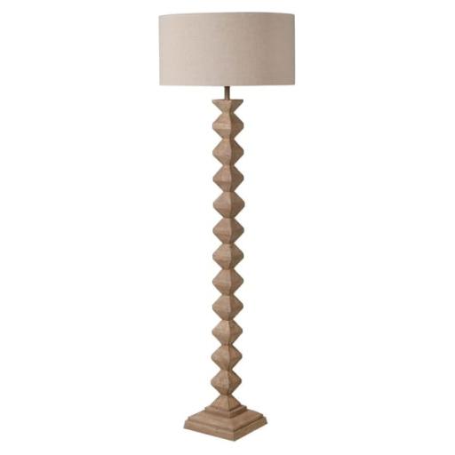 New Guinea Floor Lamp With Linen Shade