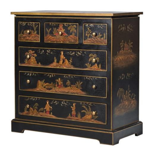 Oriental Contemporary Six Drawer Chest