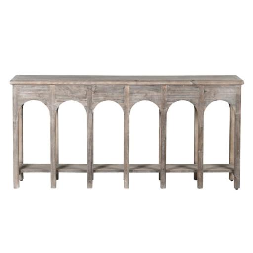 Smokey Grey Arched Console Table
