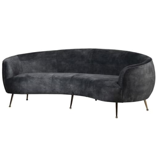 Lala Grey Curved Sofa