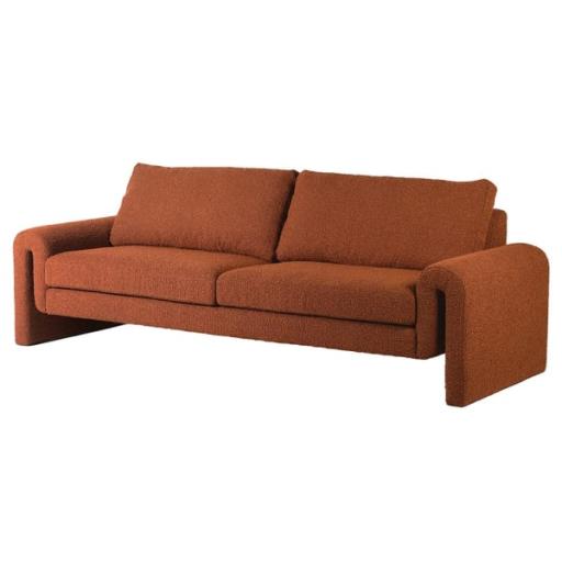 Mara Rust Boucle Sofa