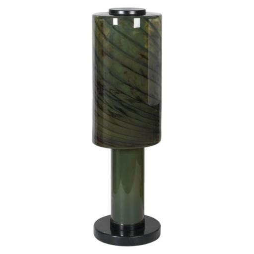 Green Glass Marble Murano Effect Table Lamp
