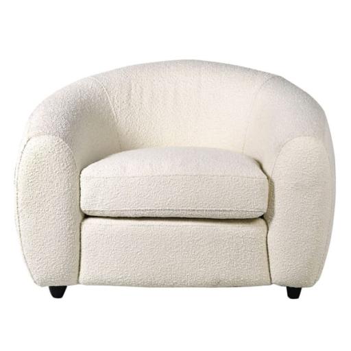 Alice Ivory Boucle Chair