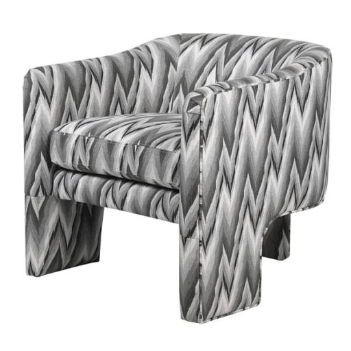 Grey & White Armchair