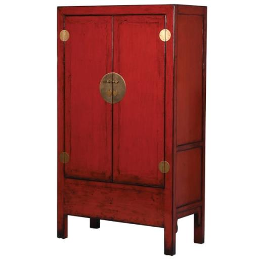 Chen Red 2 Door Cabinet