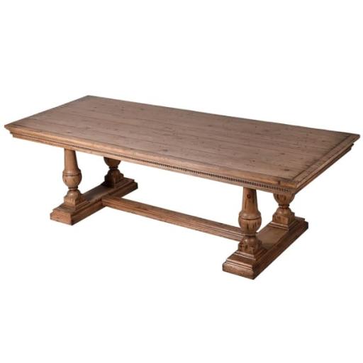 Refectory Shaped Leg Dining Table