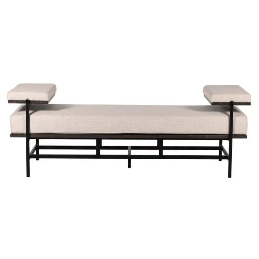 Neutral Mondrian Frame Two Seater Bench