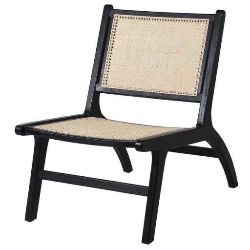 Black Bergère Chair