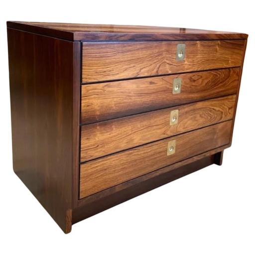 A Pair of 1960's Rosewood Three Drawer Chest / Bedside Tables by Robert Heritage