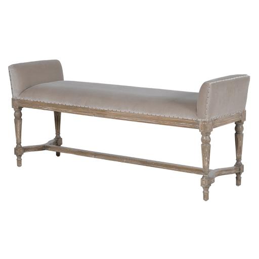 Edwardian style Farmhouse Velvet Seated Bench