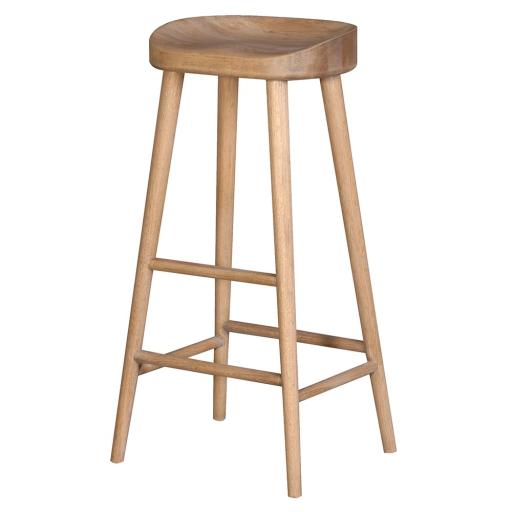 Weathered Oak Farmhouse Bar Stool