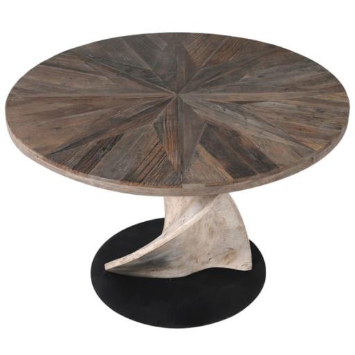 Elm Twisted Base Dining Table