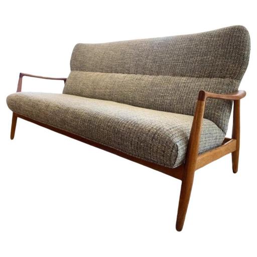 Bovenkamp, Wingback Sofa Design by Aksel Bender Madsen, 1960s