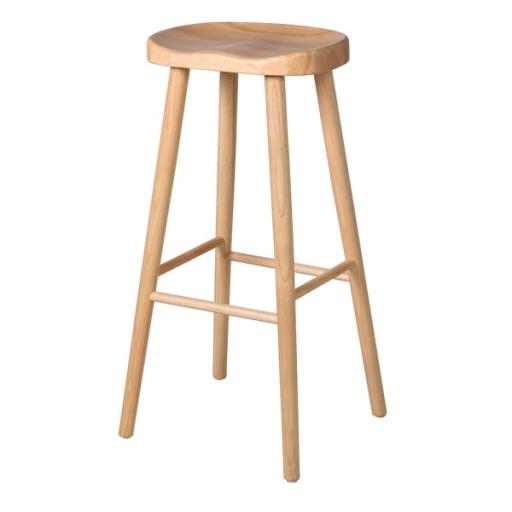 Weathered Oak Farmhouse Bar Stool