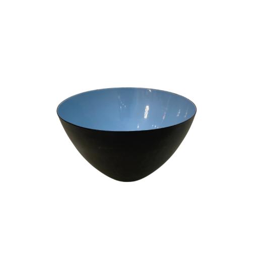 Vintage Blue Enamel Krenit Bowl By Herbert Krenchel Circa 1960's