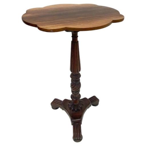 Antique George IV Rosewood Occasional Pedestal Table